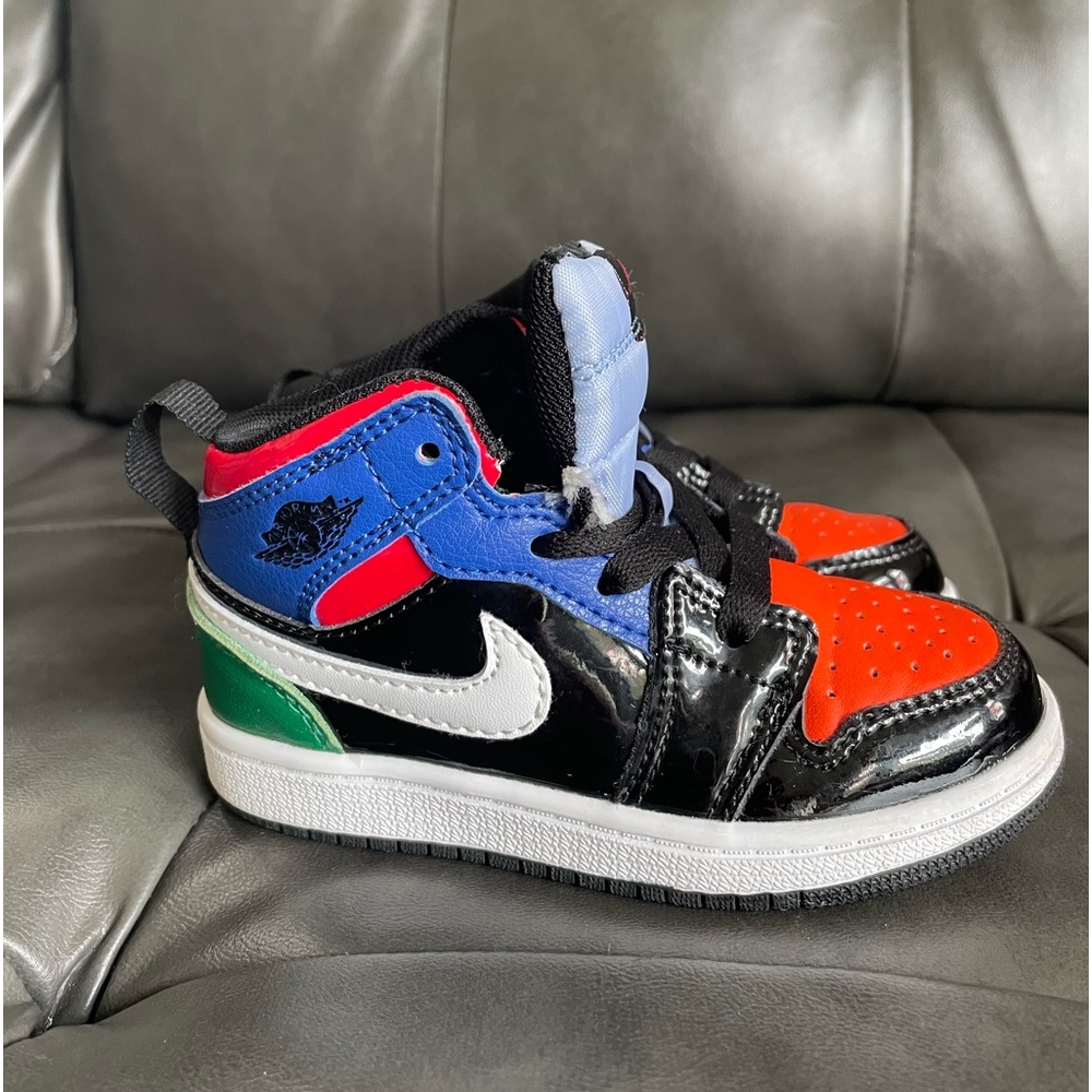 Toddler Jordan 1 multi patent size 8